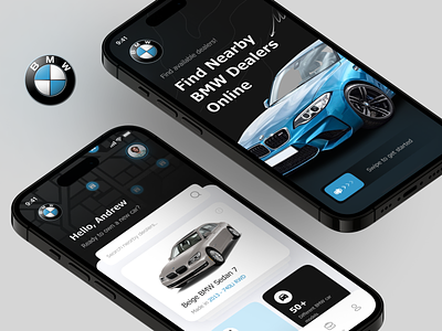 BMW Dealership App Concept animation app branding design designconecpt illustration logo ui uidesign uiux uiuxdesign ux uxdesign vector