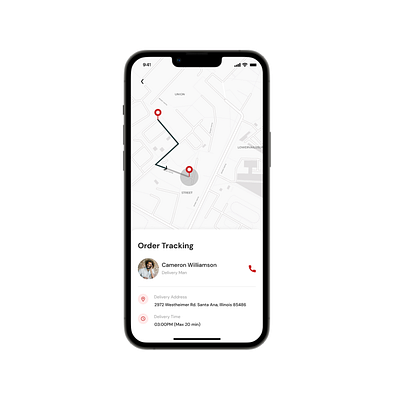 Location Tracker app design ui ux