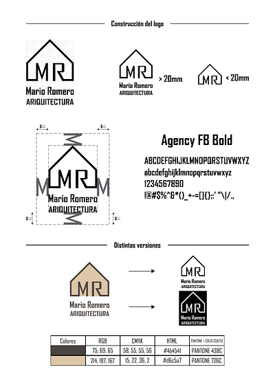 Marca creada para una empresa de arquitectura