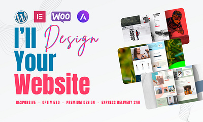 I will design your website agency branding business company ecommerce website elementor pro fiverr webdesign website wix wordpress