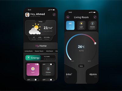Home Monitoring Dashboard #DailyUI app controls dailyui dashboard design home monitoring dashboard ui ux