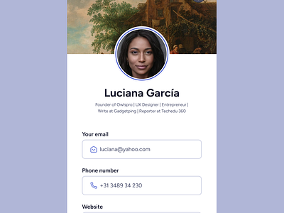 Design a profile view screen - Daily UI Challenge #8 app app design branding design graphic design illustration logo mobile app mobile app design orboarding product app profile design profile setting social media app typography ui ui design ux ux design vector