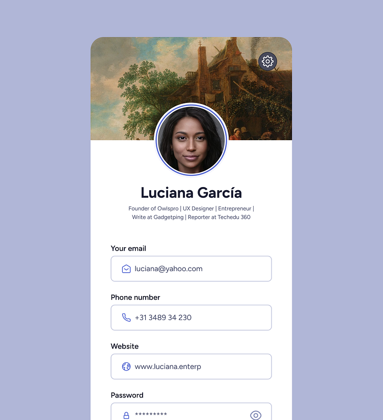 Design a profile view screen - Daily UI Challenge #8 by Shakil Ahmed on ...
