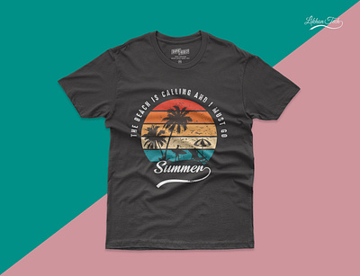 Summer Vibes T-Shirt Design Project beach branding design designer graphic design logo logo design summer summer design t shirt t shirt design tshirt design