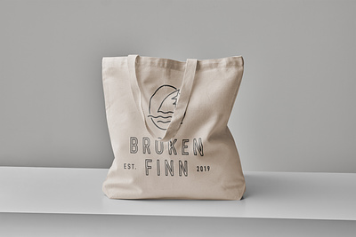 Broken Finn Mockup apparel branding logo design
