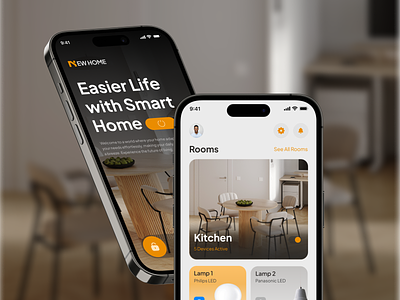 NEW HOME - Smart Home Mobile App app apps card design device home ios mobile mobile app remote smarthome ui ux