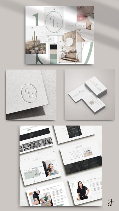 Cactus Beauty Brand Design brand design branding business cards graphic design logo design mood boards typography website design