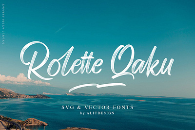 Rollete Qaku Fonts Free Download brush designs dry fonts gradient handwriting handwritten header include lettering logo quote rough script shadow signature sporty unique vector