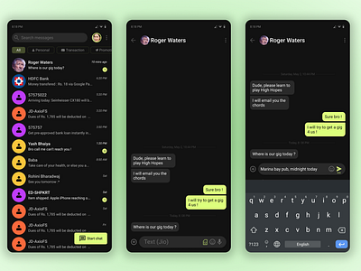 DailyUI #013 | Design a direct message android app design dailyui direct message layout message messaging app product design ui