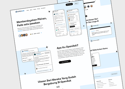 OpenAsk | Web Design cleandesign landingpage ui website
