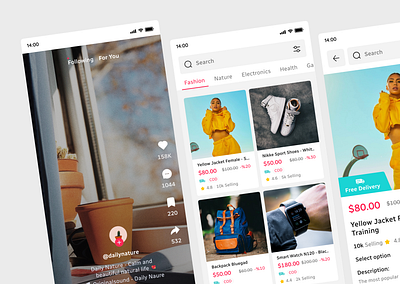TokShop | App Design app design mobile ui