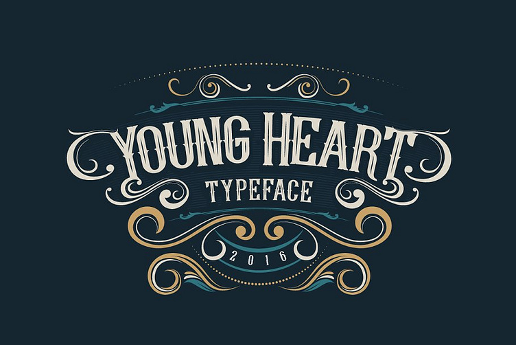 Kind Heart Font Duo, OTF TTF File Digital Download LEOGN01B - Package SVG