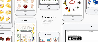 Animated Stickers for iMessage by Christian Baloga animated stickers animation christian baloga design graphic design illustration