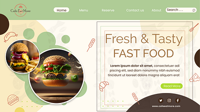 FASTFOOD Website UIUXDesign fastfood design graphic design logo motion graphics ui uiux website design
