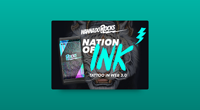 WannaDoRocks - Tattoo NFT Marketplace (UI/UX Design & Webflow) adobe xd figma logo nft responsive tattoo ui ux web development webdesign webflow website