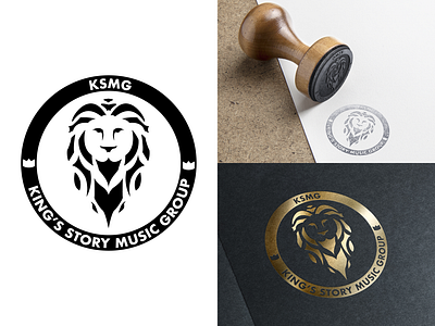 KSMG Logo Design art artwork badge brand identity branding colors ddc design diazdesignco digital art flat geometric graphic design illustrator lion logo minimal mockups photoshop vector