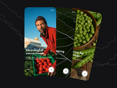 Farmers app onboarding screens interactive design onboarding uiuxdesign ux