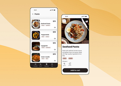 UI Task - Food App figma graphic design ui uxui