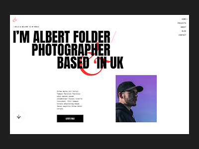 Portfolio concept brutalism design clean concept editorial design graphic design hero header layout minimal minimalism minimalist photographer porfolio typo typography ui