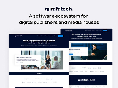 Gjirafatech - Software Ecosystem for Digital Publishers dark ui digital publishers ecosystem media houses