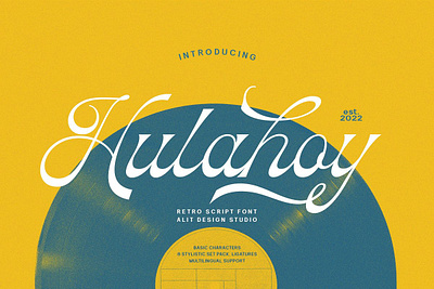 Hulahoy Typeface Free Download 1070 1080 boho classic condensed disco display distortion family header old rare retro sans serif softball sporty typeface unique vintages