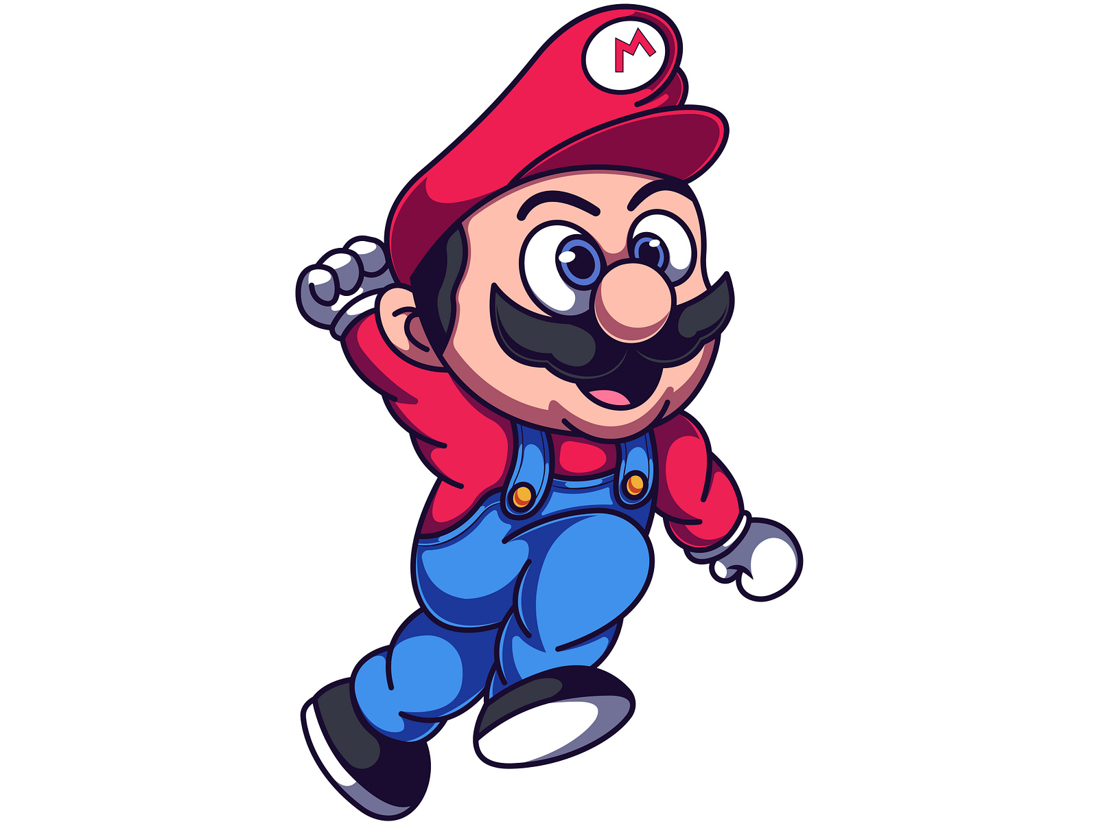 Cute Super Mario vector illustration by Quietudeaa on Dribbble