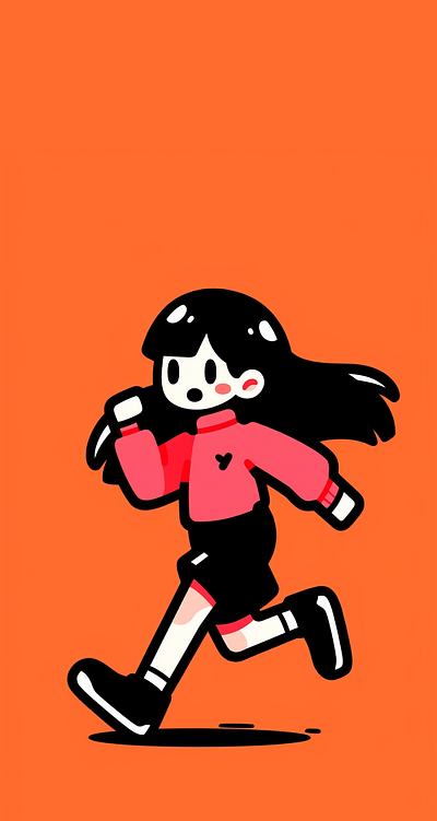 a cool girl jump dall e