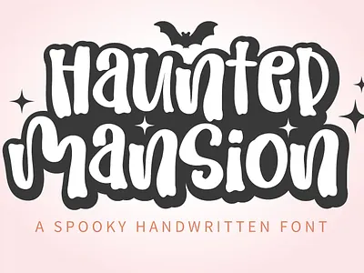 Haunted Mansion - A spooky handwritten font bold font bone font bubbly font cute font halloween font handwritten font hippie font sans serif font scary font skeleton font spooky font