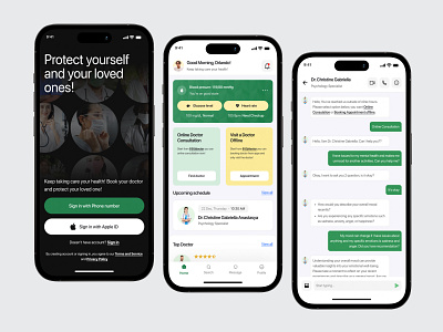 Oladoc - Doctor Appointment 🩺 app appointment b2b clean clinic design doctor doctor appointment health health care healthcare hospital insurance medical care medicine mobile app modern saas science ui
