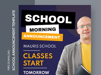 School Morning Announcement Free Google Docs Template announcement classroom college design docs document education elementary free template free template google docs google google docs high ms preschool school template templates university word