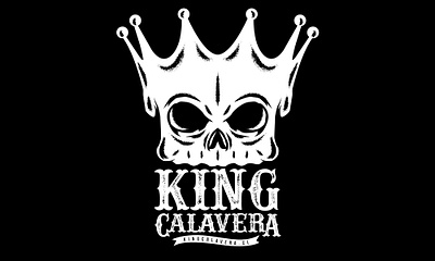 KING CALAVERA LOGO art branding design illustration logo mexico skull traditional vintage