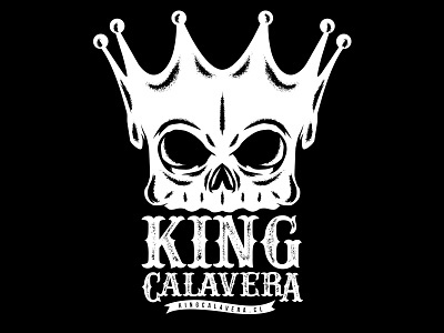 KING CALAVERA LOGO art branding design illustration logo mexico skull traditional vintage