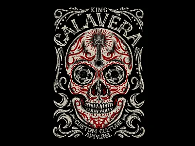 SUGAR MOTOSKULL art design illustration mexico motorcycle psiton skull sugarskull tools traditional vintage