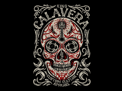 Illustration of Mexican Sugar Skull. Design Element for Logo