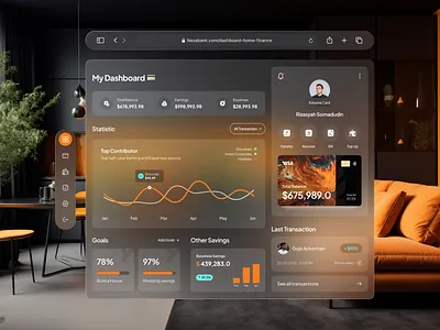 NexaBank - Digital Bank Dashboard app dashboard apple vision dashboard dashboard debit card digital bank dashboard digital bank design finance dashboard finance management financial dashboard glass effect management dashboard money money management spatial dashboard transparent dashboard ui ui design uiux ux