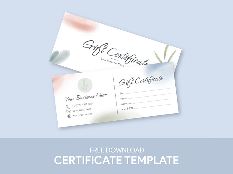 Gift Certificate Free Google Docs Template by Free Google Docs Templates -  gdoc.io on Dribbble