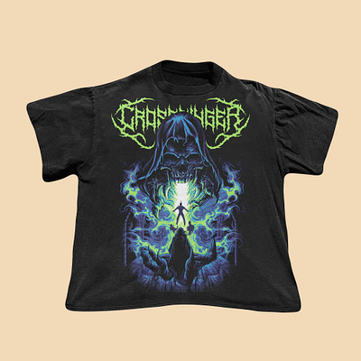 OVER SOUL blackwork dark art design graphic design illustration inking metalmerch photoshop procreate tshirt