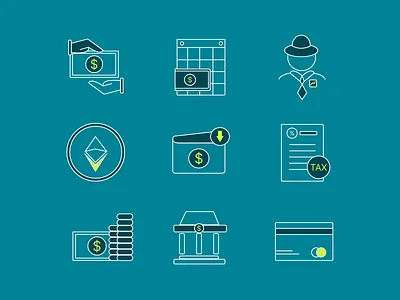 Finance Icons: Iconic Visualization Transaction agencywork artisticexpression creativeagency creativejourney design designcommunity designinspiration digitalart digitalartistry financedesign graphicdesign icon icondesign iconillustration ill illustration portfolioshowcase projectshowcase vectorillustration visualart
