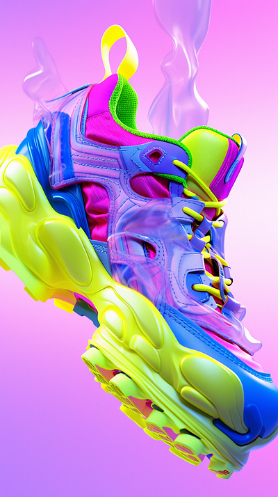 3d sneakers dall e