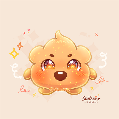 Shooky BT21 by sailizv.v adorable adorable lovely artwork concept creative cute art design digitalart illustration