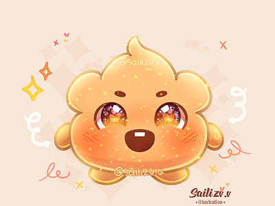 Shooky BT21 by sailizv.v adorable adorable lovely artwork concept creative cute art design digitalart illustration