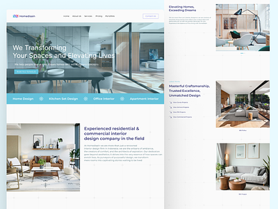 homedisain - Design Interior Company Website Design architect architecture furniture graphic design interiordesign saas ui ux