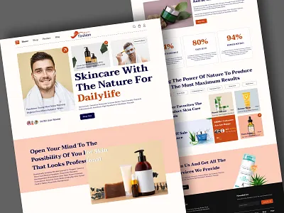 Skincare Man Product Landing Page beauty beauty product cosmetics ecommerce fashion landing page landingpage man marketplace onepage product shop skin skin care skincare website startify ui ux webdesign webdesigner
