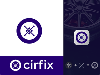 Cirfix auto fixing logo auto repair auto repair shop car repair car repair logo