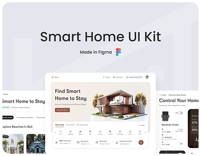 Smart Home UI KIT 3d animation branding motion graphics ui