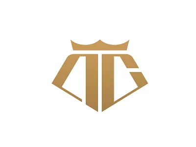 AC Crown Lettermark brand identity branding crown design gold king lettering lettermark logo luxury mark minimalist monogram queen type
