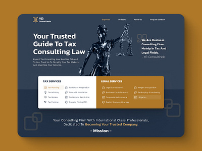 Business Consulting Firm Website company profile law firm modern design simplicity ui uiux website design