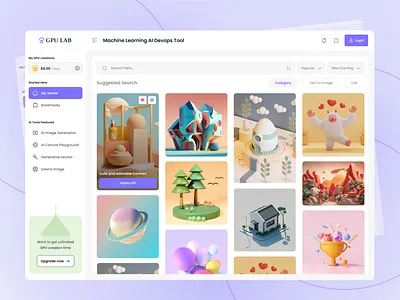 AI Image Generator Webapp ai ai technology dashboard figma freelancer ui design ui kit user experience user interface ux design web application webapp