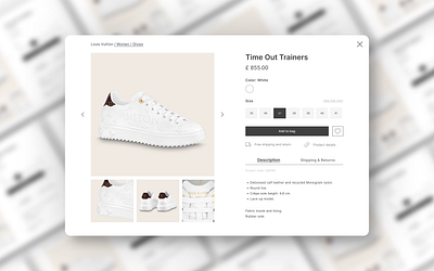 Product page buy now cart e commerce figma product page shoes ui user interface uxui web site website