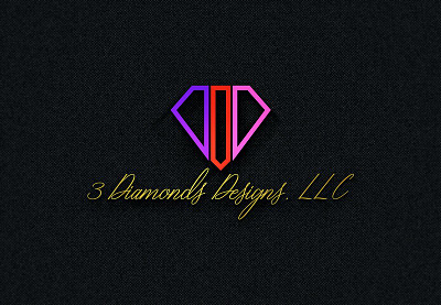 3 diamond Designs branding graphic design logo